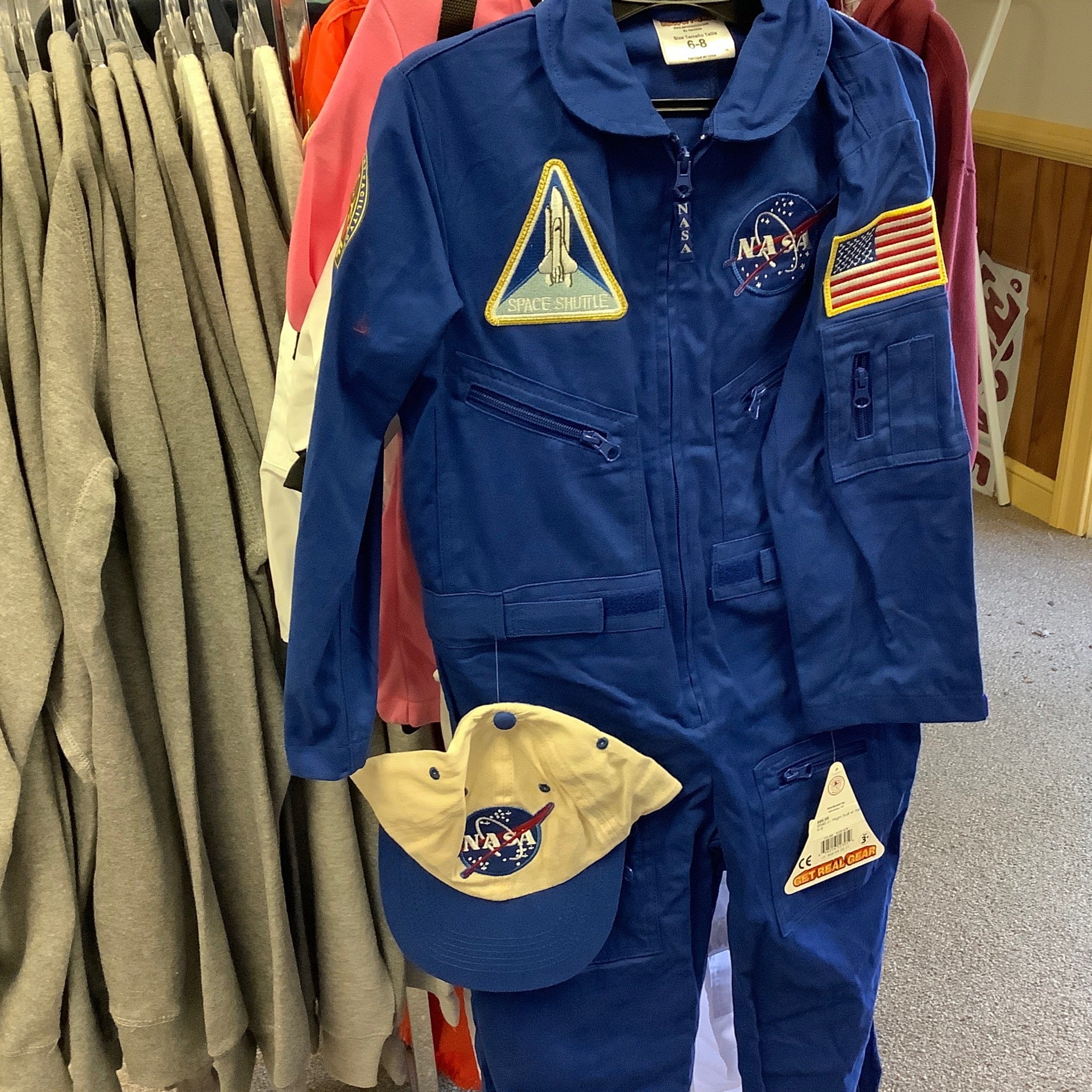  Up and Away Medium-Weight NASA Space Shuttle Flight Bomber  Jacket With Eight Patches : Clothing, Shoes & Jewelry