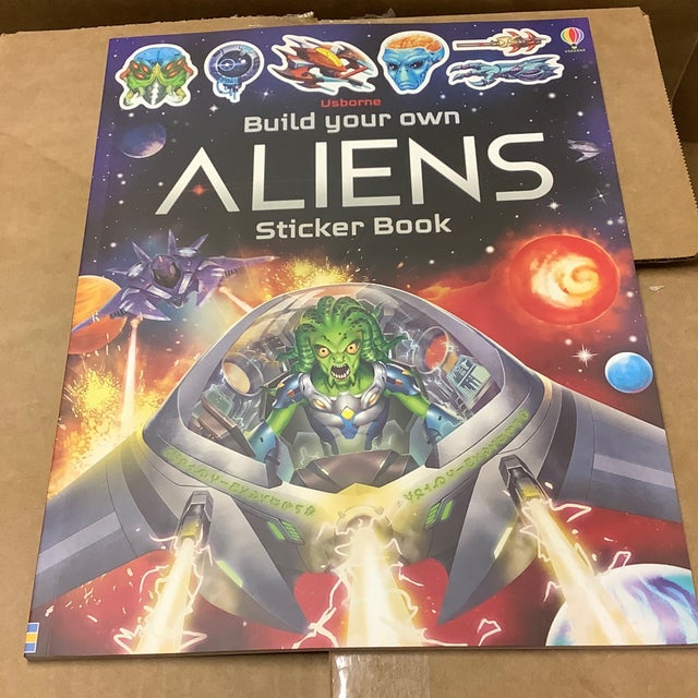 Usborne Build Your Own Aliens Sticker Book